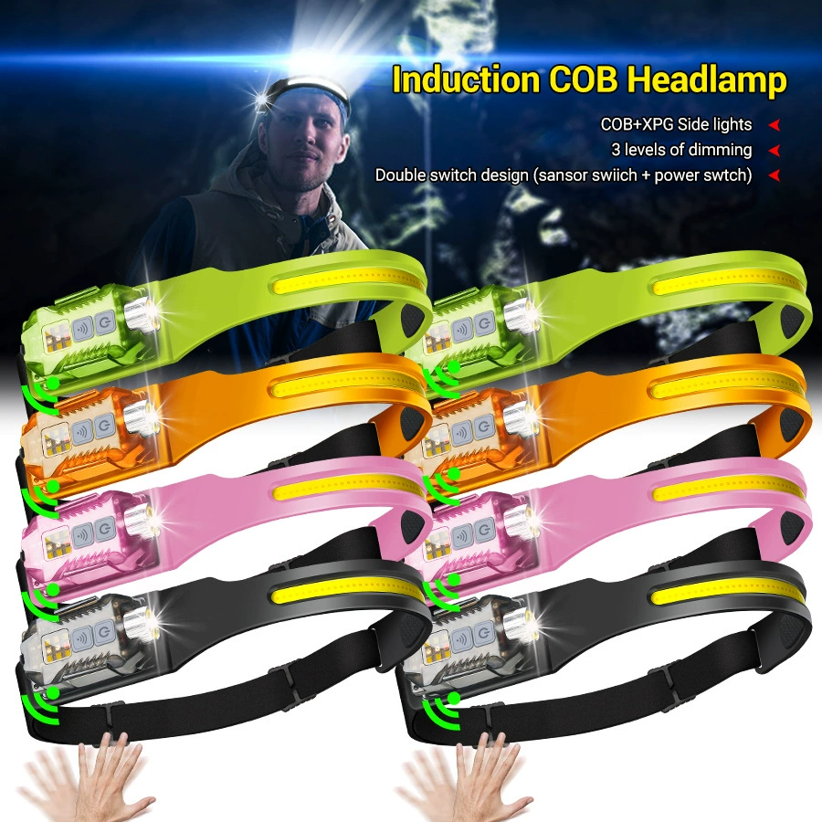 Открытый новый качели чувствительный COB фонарь фонарь два в одном езда ночной ночной рыбалки сильный свет