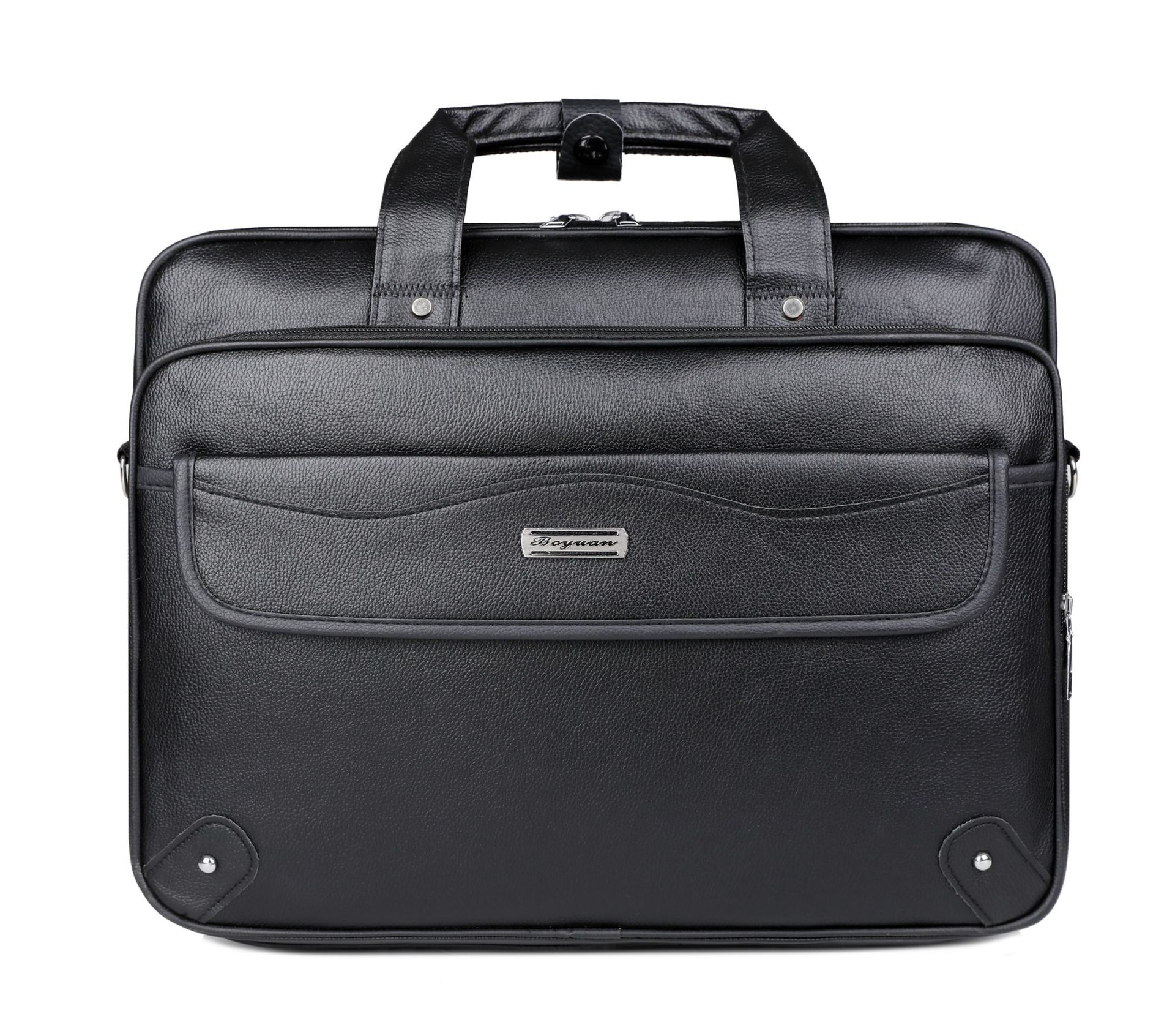 Maletín de negocios Bolso para computadora portátil de 15,6 pulgadas para hombres Cartera de negocios de documentos de gran capacidad Kit