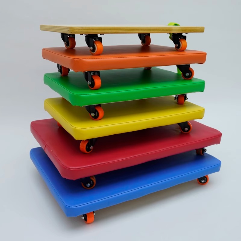 Scooter de software cuadrado de cuatro ruedas, tablero de equilibrio para niños, juguete de vestíbulo, equipo de entrenamiento de integración sensorial, ayudas didácticas, deportes domésticos