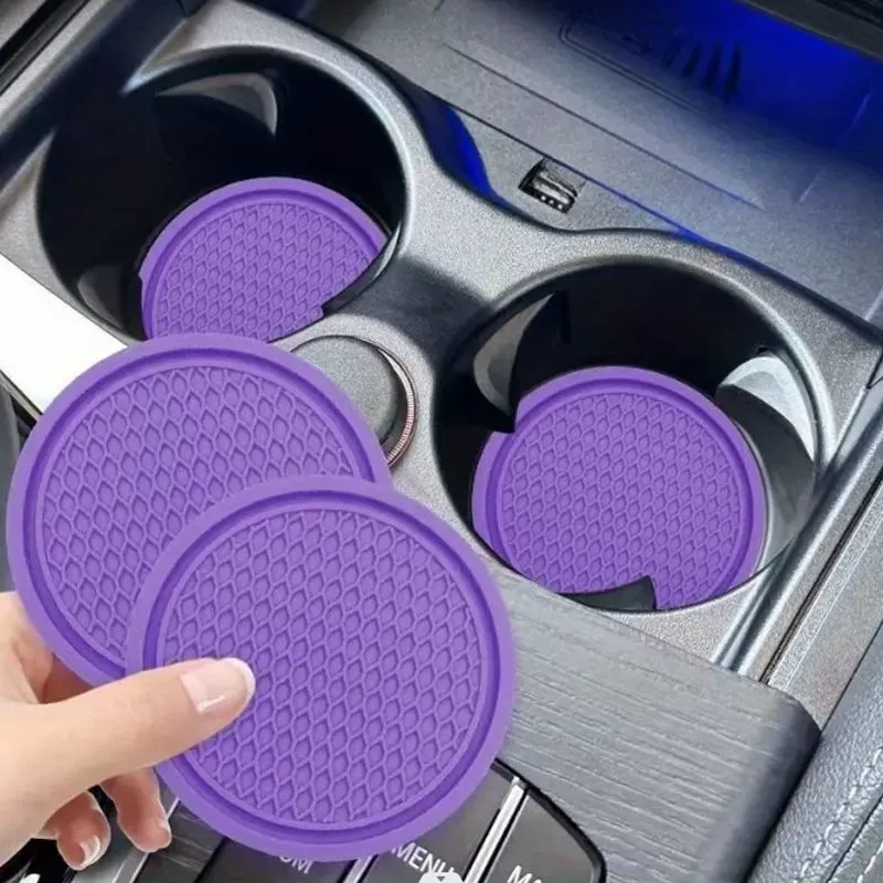 Автомобильные водные подставки, модификация интерьера, автомобильный коврик для хранения, автомобильный коврик для дверного слота, декоративные принадлежности, автомобильный противоскользящий коврик