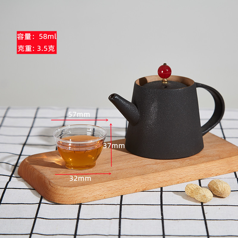 淳意一次性品茶杯试饮杯子耐高温功夫茶品尝杯品茗杯PS硬塑透明酒