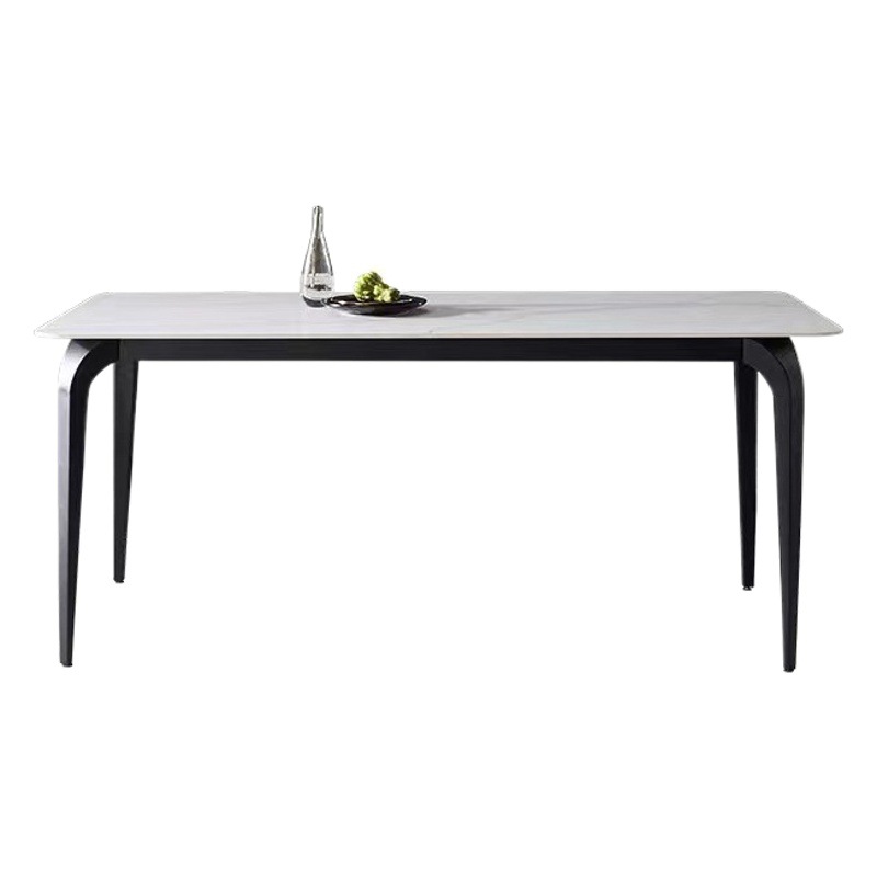 Delifeng placa de roca mesa de comedor luz de lujo moderno simple pequeño apartamento casa mesa de comedor rectangular mesa de comedor y silla combinación