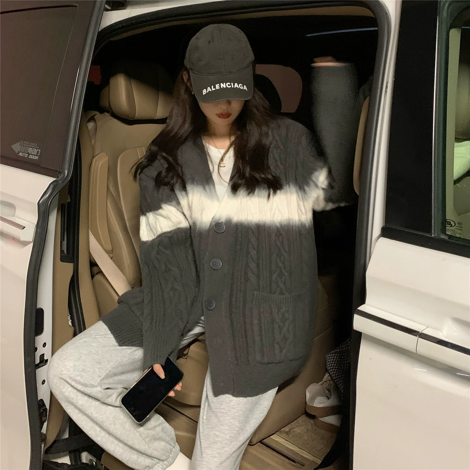 Осенний кардиган, свитер для отдыха, куртка, oversize
