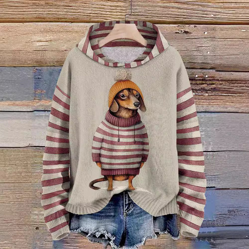 25 European and American Women's 3D Digital Fashion Series Print Hooded Sweatshirt Hot Selling Original