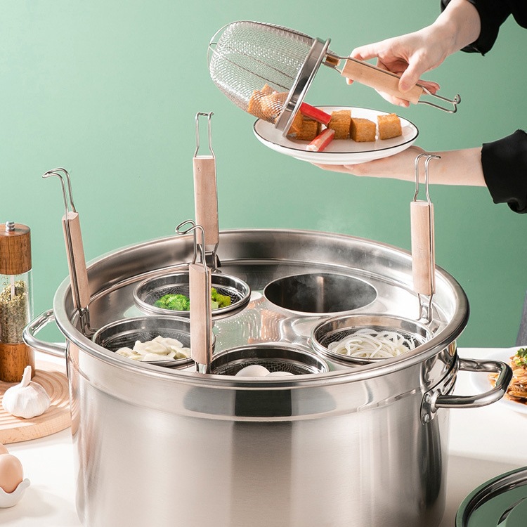 Hot pot de fideos hervidos, pan de arroz, pan de agua hirviendo, pan de arroz de lino, pan especial, pan de acero inoxidable, barril de arroz de arroz comercial