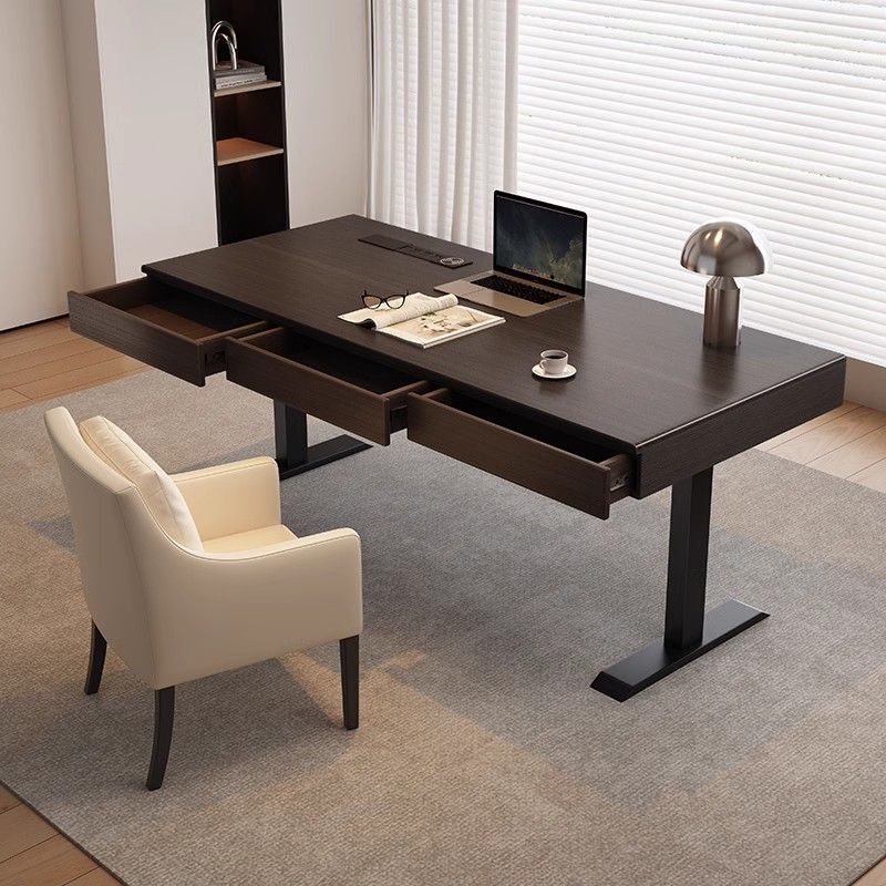 Italian-Style Minimalist Smart Electric Height-Adjustable Desk Modern Simple Dual-Motor Study Room Solid Wood Computer Work Desk Italian-Style Minimalist Smart Electric Height-Adjustable Desk Modern Simple Dual-Motor Study Room Solid Wood Computer Work Desk