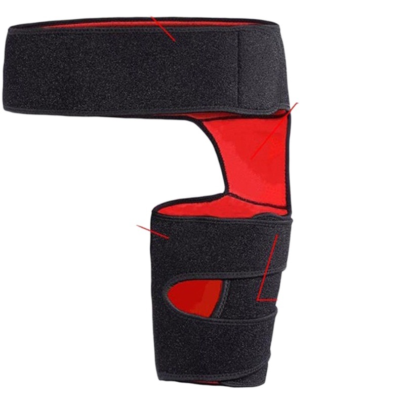 Men's and women's sports leggings with fitness sweat protection belt leg protection cover anti-strain protective gear belly protection thigh hook belt knee protection