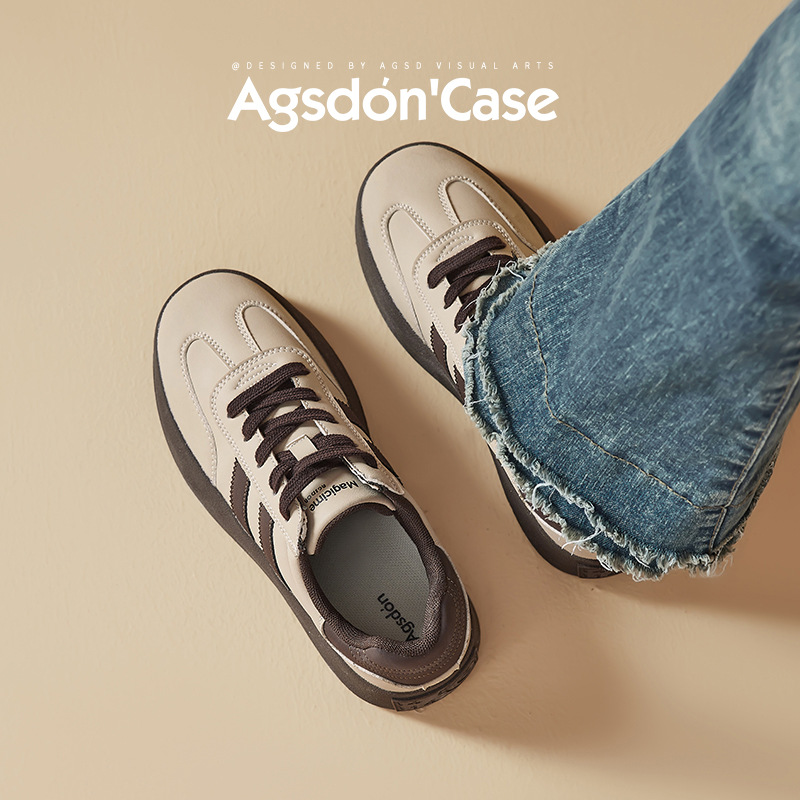 Zapatillas de entrenamiento para mujer Augusden 2026, nuevas zapatillas deportivas casuales retro de suela gruesa para primavera, modelo Melard A-Gan.