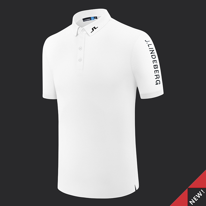 [Special Offer] J Golf Short-Sleeve Men's Summer Polo Shirt Golf Stretch Breathable Sports T-Shirt # 2302
