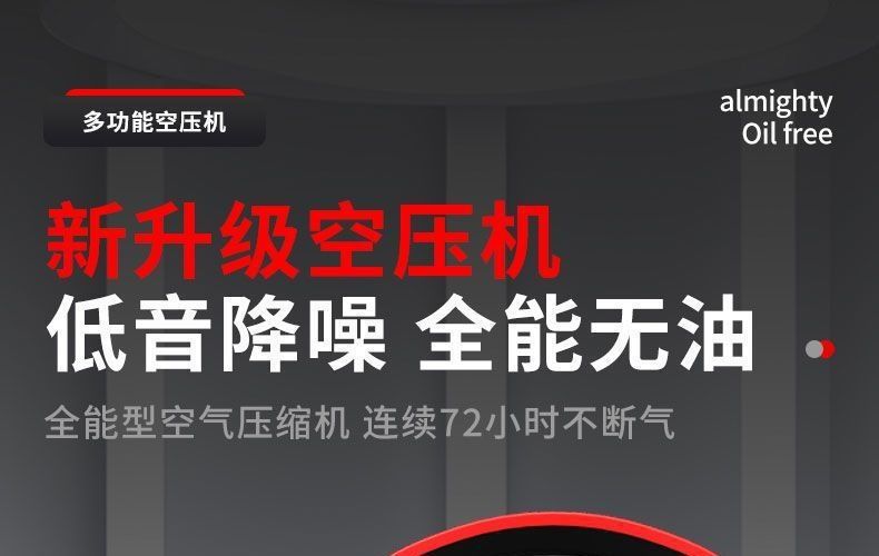 Ruicheng Air Pump Air Compressor Small Air Compressor Oil-Free Silent 220V Woodworking Spray Paint Air Pump