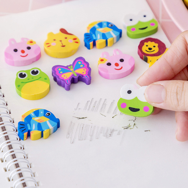 Children's cartoon teaching eraser with animals for students for…
