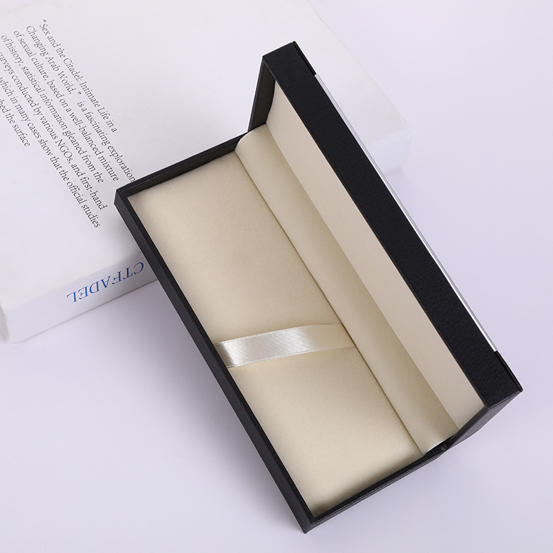 Fábrica en stock caja de regalo de negocios al por mayor caja de embalaje de pluma de metal caja de cuero de alta gama caja de pluma de regalo de impresión publicitaria