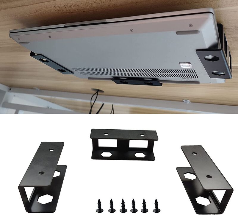 Amazon hot selling under-table notebook storage bracket ebay new brand notebook under-table storage bracket