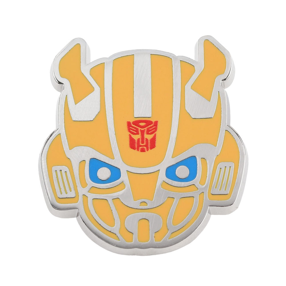 Transformers Bumblebee Metal Brooch, Autobot Helmet Enamel Badge, Anime Movie Merchandise Backpack Pin