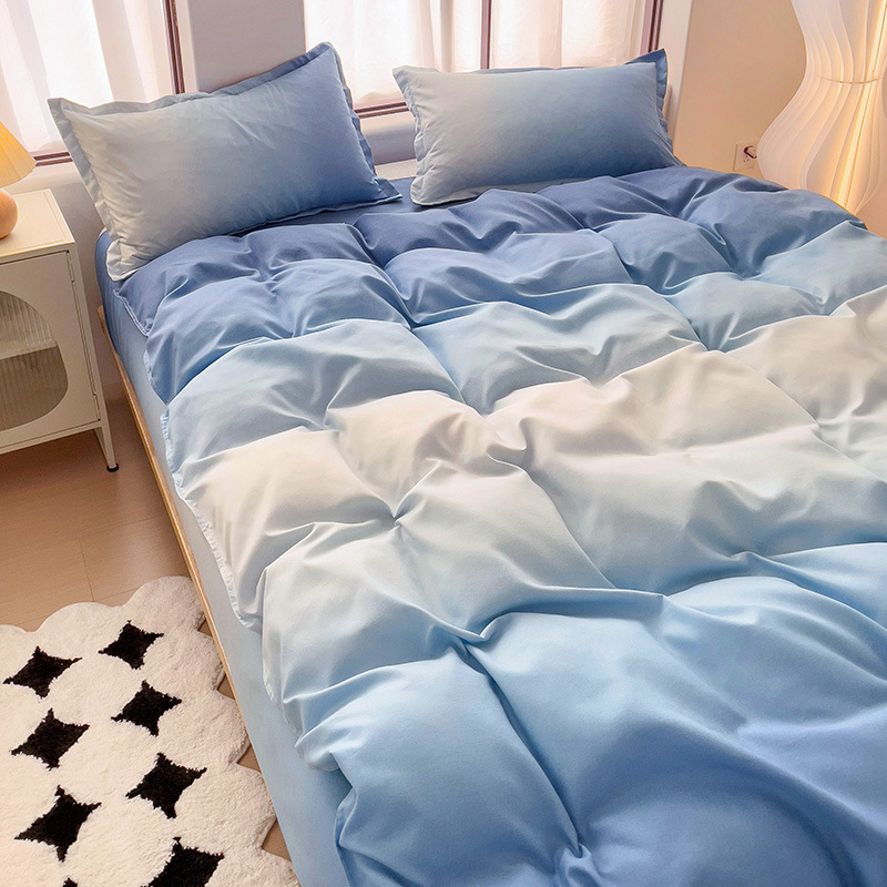 그라데이션 블루 [퇴색이나 보풀 없음]