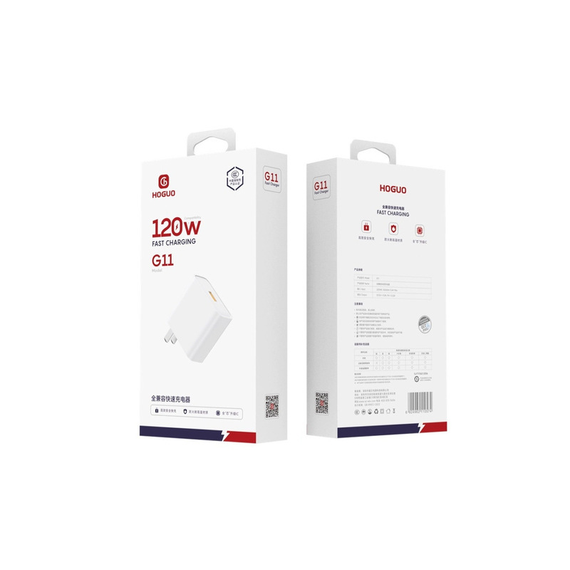 《10 Get 1 Free》120W Full Protocol G11 Fully Compatible Fast Charging Head Type-C Set Suitable for Vivo Charging Head