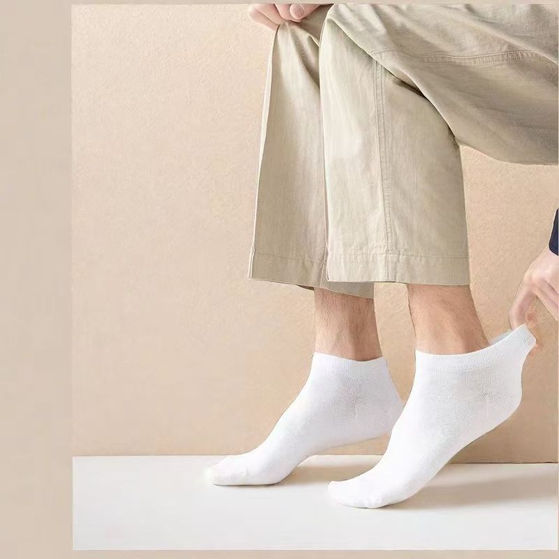 諸及び靴下の純色の靴下の男性の中筒の春は汗を吸います。|undefined