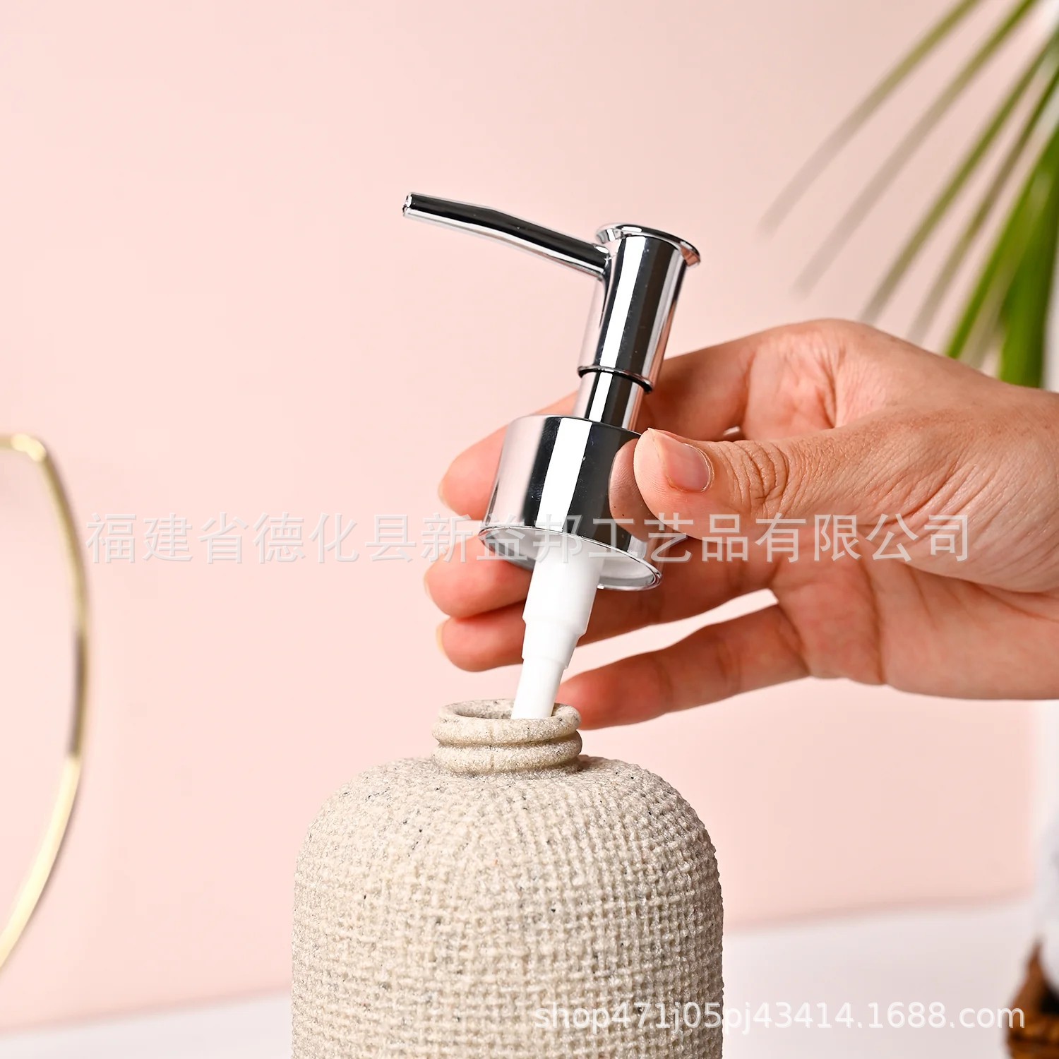 Fábrica de venta de resina de arena de lino textura botella de emulsión hotel transfronterizo baño desinfectante de manos champú jabón
