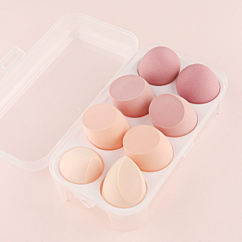 Cosmetic sponge, makeup primer drop-shaped, soft heel, 8 pieces