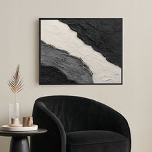 轻奢海浪电表箱装饰画免打孔遮挡配电箱电闸盒高级感网络盒挂画