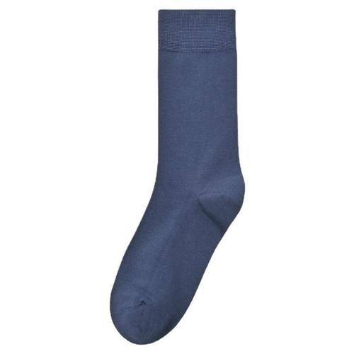 Men's mercerized cotton high-end socks, formal suit pants, mid-length business stockings, autumn and winter style, hand-made boneless stitching