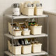 Household Kitchen Cookware Storage Box with Pulley Pot Lid Storage Rack Seasoning Sundries Extension Storage Basket Desktop Storage