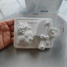 石膏彩绘DIY套装儿童益智手工玩具白胚涂色模型摆摊创意填色玩具