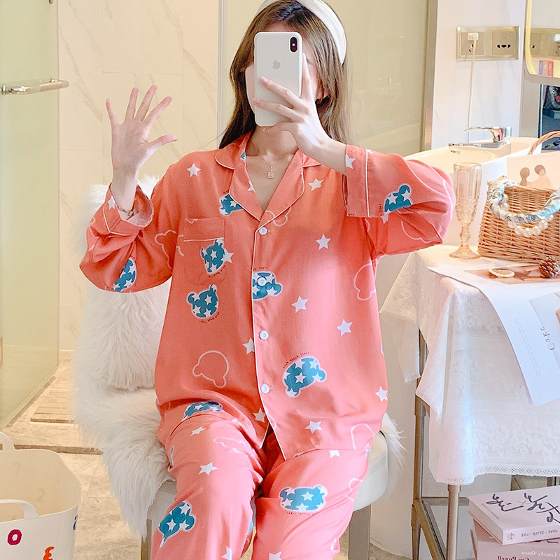 女性用夏の綿シルクパジャマ、長袖、薄手のホーム服、通気性、吸汗性、柔らかい綿シルク、大きいサイズのスーツ、ドロップシッピング|undefined