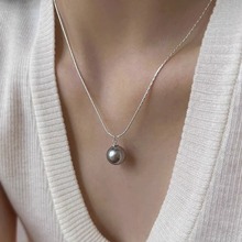 天然淡水珍珠项链女夏季冷淡风极简锁骨链小众设计感高级轻奢颈链