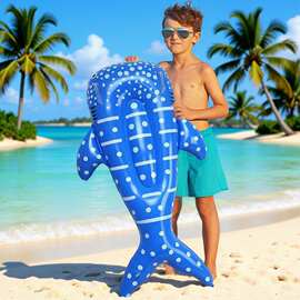 厂家生产环保PVC充气浮排鲸鲨浮排海洋各种鱼类形状充气浮板浮床