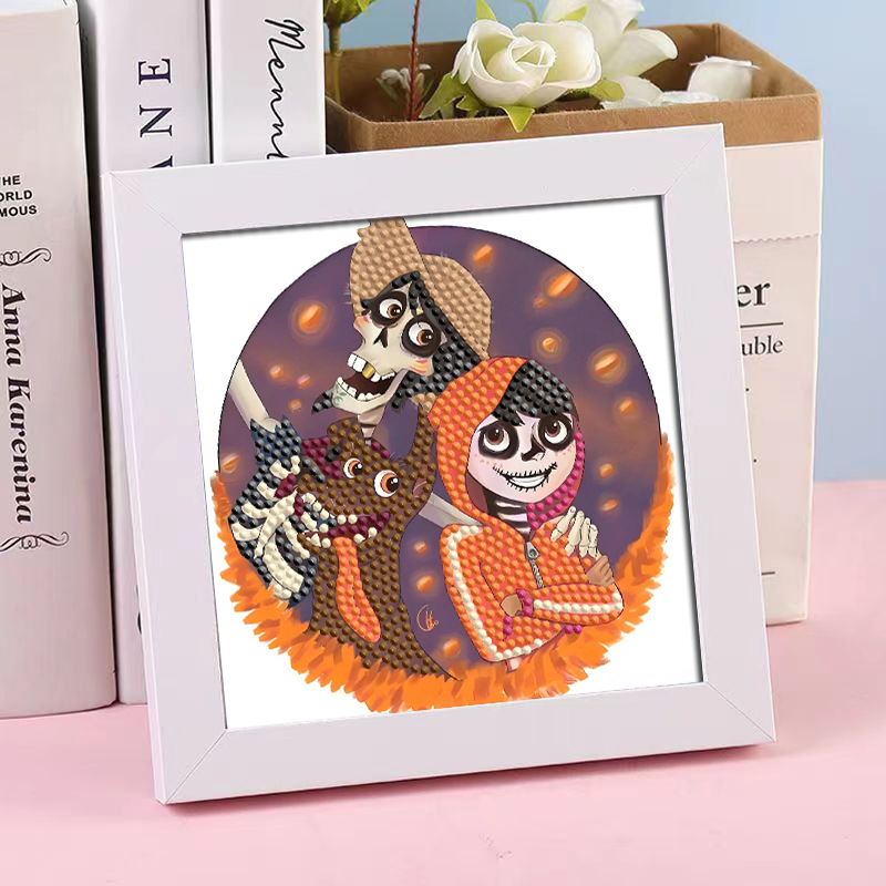 Diamante infantil DIY hecha a mano con material de marco paquete de dibujos animados Sanliou pegatinas de diamante regalo al por mayor pinturas de mampostería