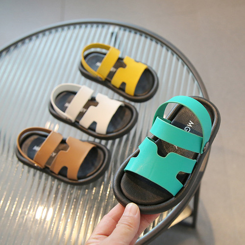 Korean style casual children's sandals, children's dual-purpose sandals and slippers, boys and girls beach shoes,  summer new children's shoes