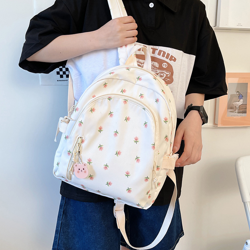 Mini mochila ins nicho estilo coreano japonés Escuela Primaria estudiante impreso pequeña 2022 nueva bolsa de viaje