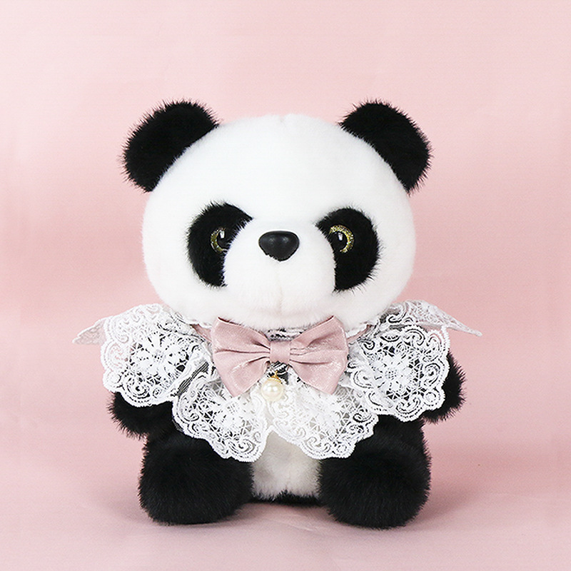 25cm Huanhuan Pearl Pink Bow Tie