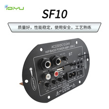 跨境专供蓝牙功放板6寸8寸10寸三用汽车数字功放板可接2个麦克风