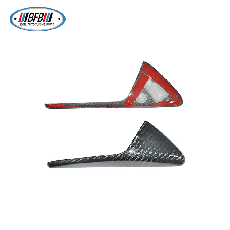 100% Real Carbon Fiber Side Marker Light Cover - For Tesla Model S/X/3 - Turn Signal Light Shell