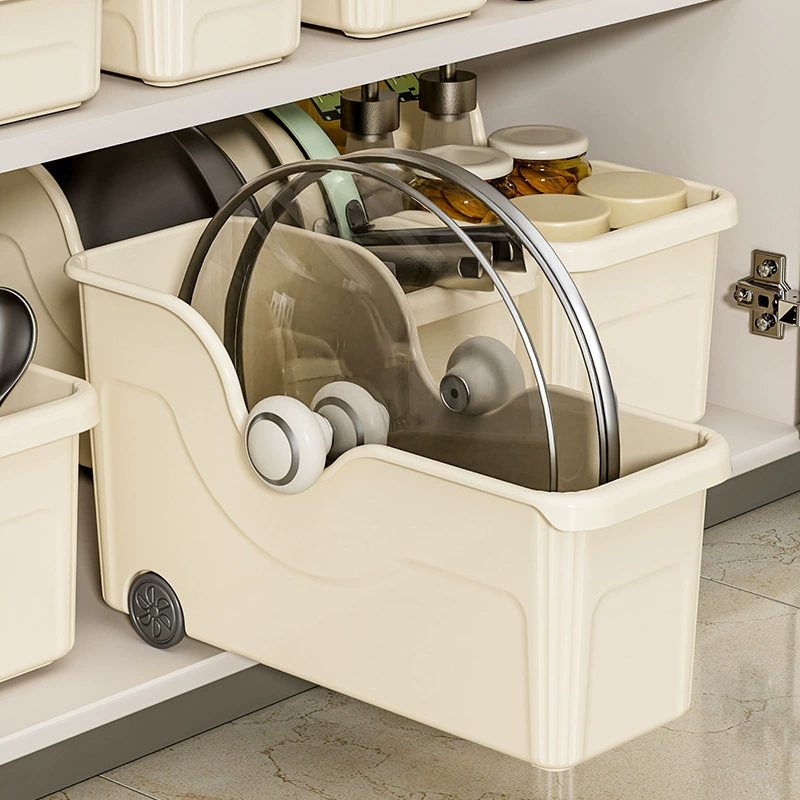 Storage box, storage basket, long kitchenware
