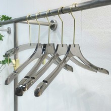 服装店专用亚克力烟灰透明儿童男女装衣架防滑塑料衣挂裤撑子批发