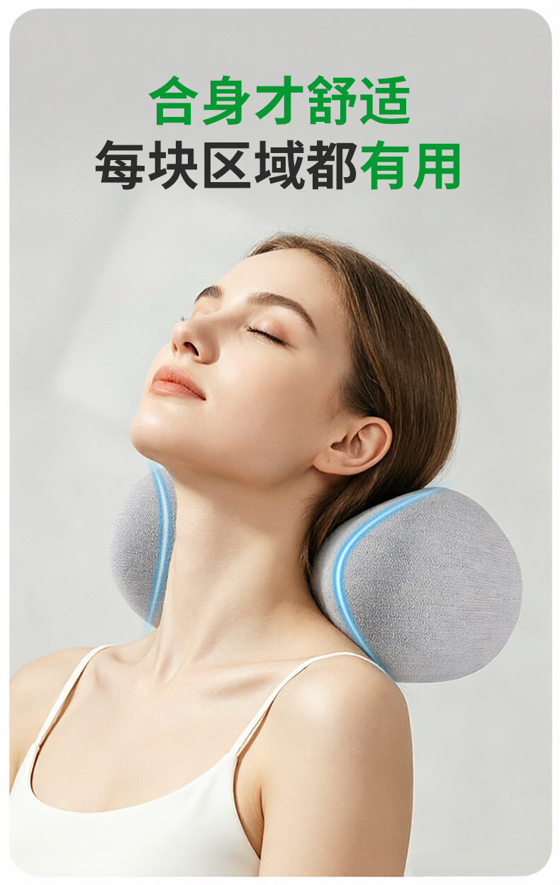 Popular cross-border export product: headrest and lumbar support set for cars, seat cushion, car neck pillow, and lumbar pillow