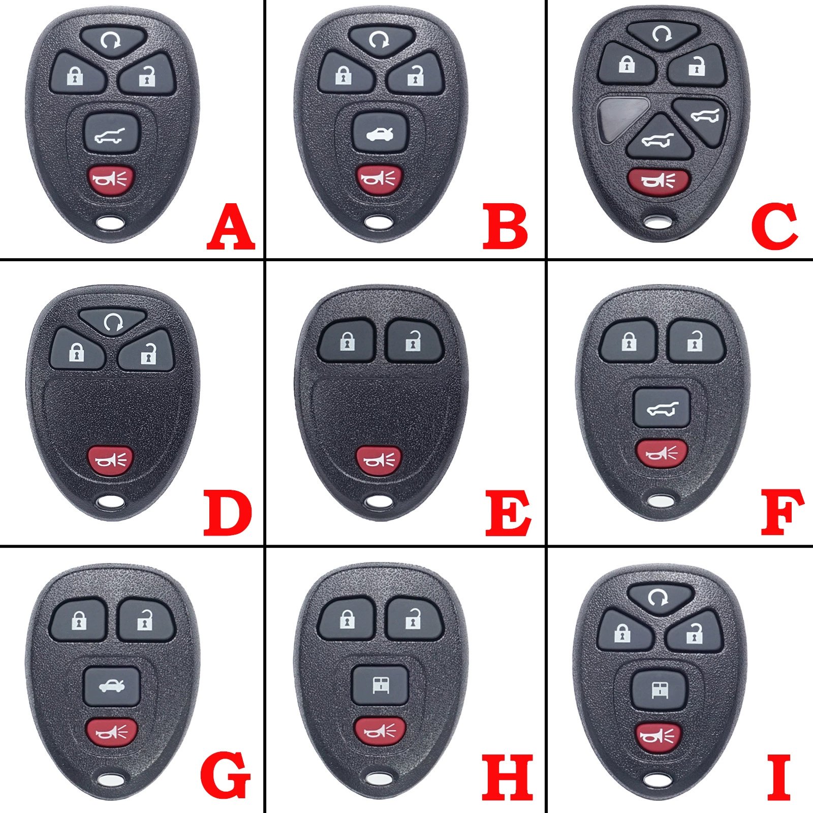 Для Chevrolet Cadillac универсальный автомобильный ключ пульт дистанционного управления OUC60270 /OUC60221