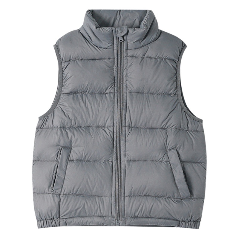 Pato blanco abajo de los niños abajo del chaleco desgaste exterior 2024 otoño y el invierno de los nuevos niños del chaleco del bebé caliente engrosada chaleco