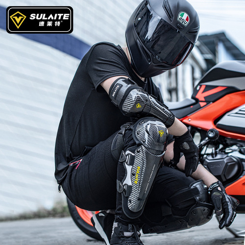 Motorcycle knee pads, hard-shell protective gear, riding elbow pads, outdoor protective gear, summer breathable leg guards, motorcycle and motorcycle equipment