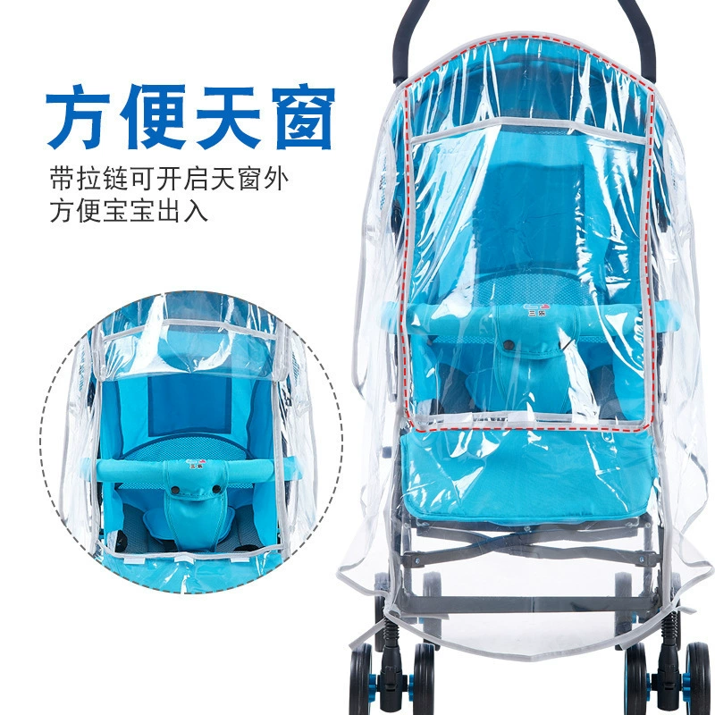 Universal children's raincoat, walk stroller for new born, car protection