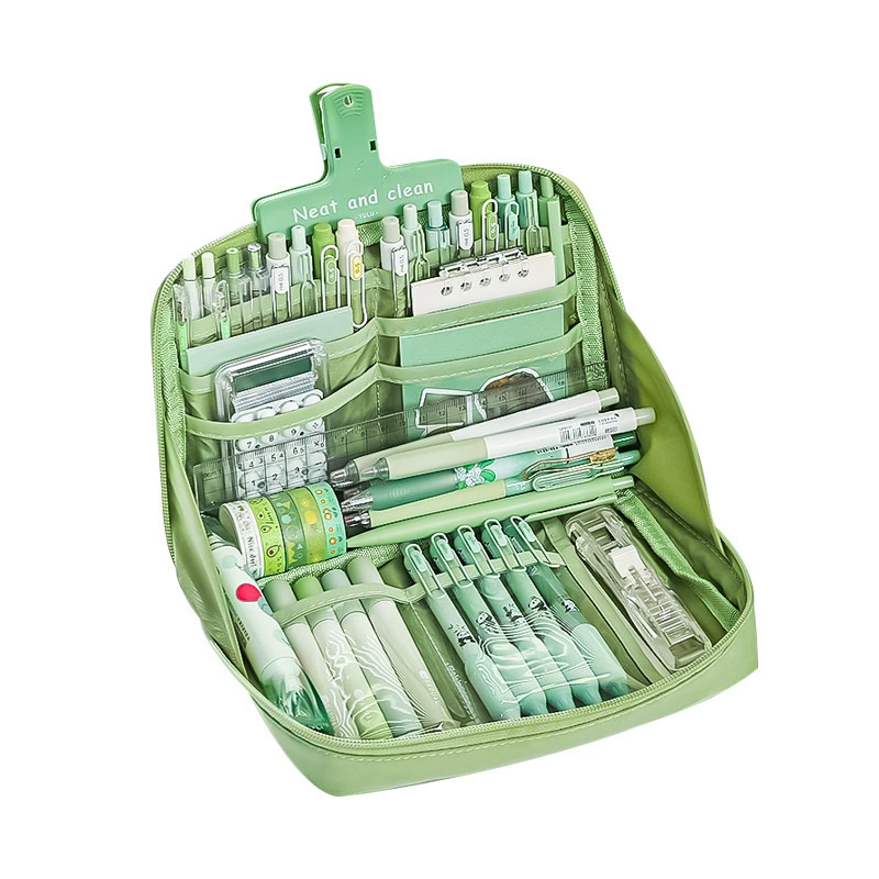 Pencil Case, Capacious 12-Layer Organizer, Panda Design, Large Capacity for School