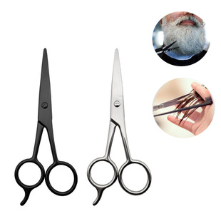Spot stainless steel beard scissors beard scissors nose hair scissors makeup scissors home embroidery hairdressing scissors