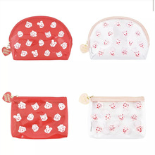 原田治pvc贝壳半圆化妆包可爱小清新收纳包纸巾包女贝壳化妆包