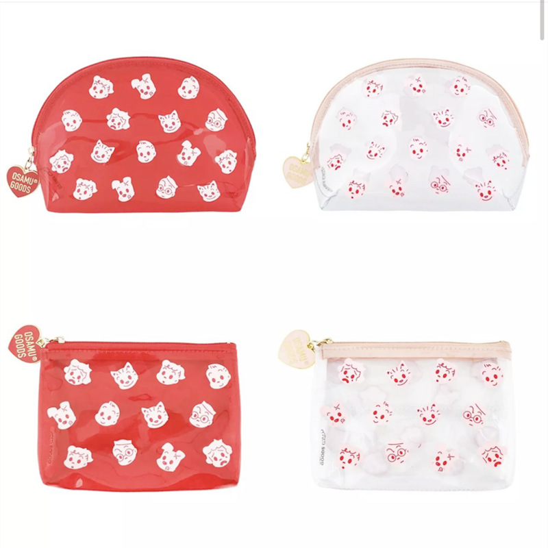 原田治pvc贝壳半圆化妆包可爱小清新收纳包纸巾包女贝壳化妆包