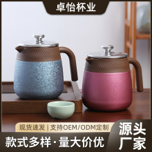 新款冰花漆覆钛焖茶壶家用复古保温壶大容量茶壶礼品保温壶批发