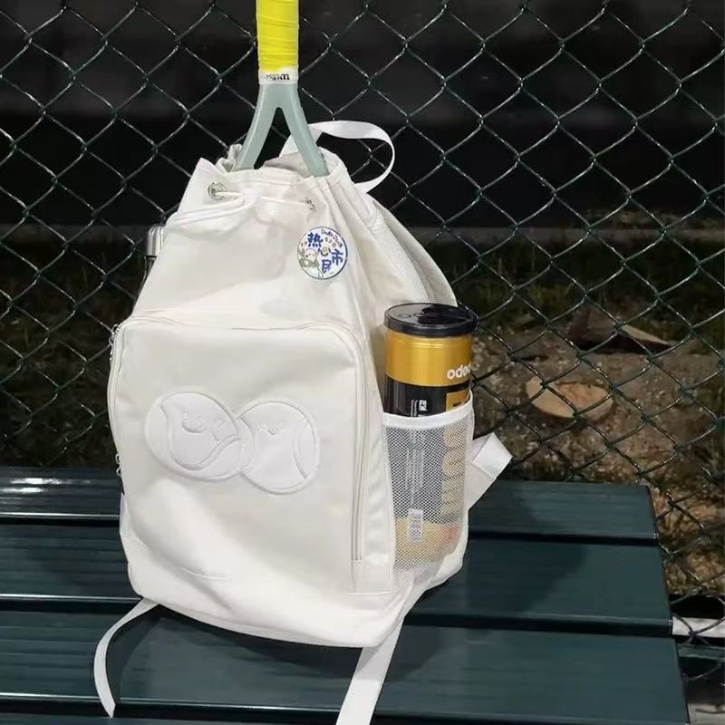 高品質テニスバッグバックパックナイロン新しいポータブル大容量テニスラケットバッグスポーツバドミントンバッグ|undefined