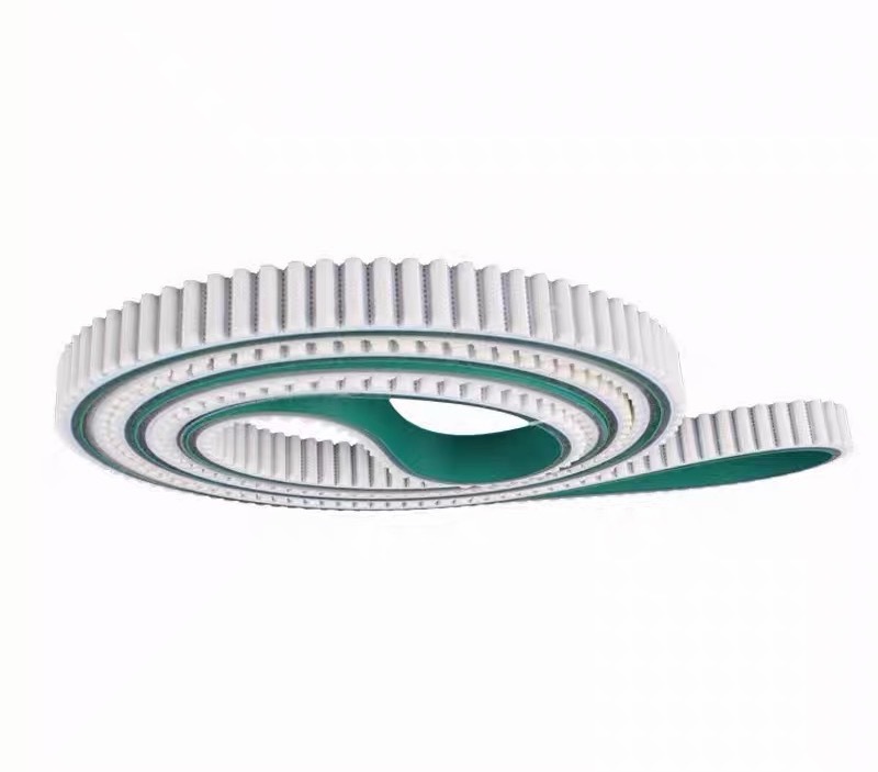 AT105M8M double-sided green fabric transmission belt T5T10 circular industrial seamless polyurethane synchronous belt